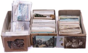A collection of early 20th century and later postcards: mostly GB topographical,