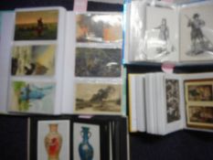 A collection of assorted postcards: relating to Antiquities and Art contained in four albums.