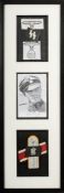 A framed facsimile signature of Himmler: on a memo dated March 1935,