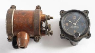 An Elgin Pioneer cockpit clock,