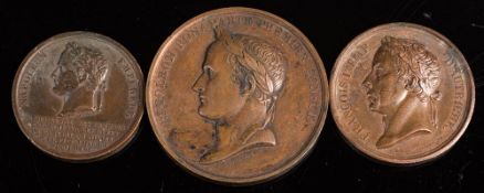A Napoleonic Medallion 'Napoleon Boneparte Premier Consul Paix D'amiens' 50mm:,