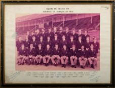 A small group of late 19th/early 20th century framed team photographs,