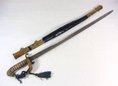 A Victorian Royal Navy Regulation pattern Officers sword by Whiteman, Woolwich,