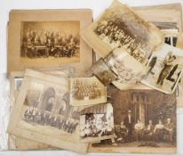 A collection of late 19th/early 20th century group photographs: mainly schools colleges and social