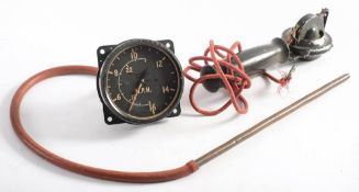 A WWII period Air Ministry issue hand held microphone:, with No.10A/7273 mouth piece on No.