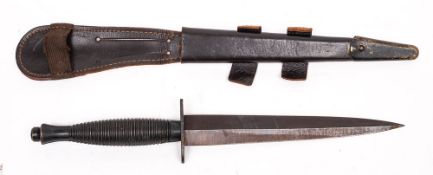 A post war copy of a Fairbairn Sykes Fighting knife by W M Rogers,