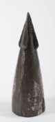 A cast iron harpoon finial, 21cm high.