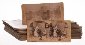 A collection of early 20th century stereoscopic cards,