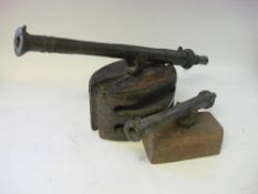 Two 19th Century Burmese swivel cannon,