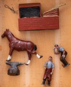 Britain's Farm series, Farrier Set: includes Farrier, blacksmith, anvil,