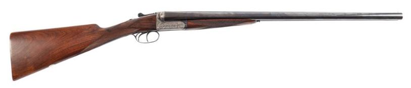 A double barrelled twelve bore boxlock ejector by Webley and Scott:,