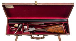 A Boss and Co double barrel twelve bore easy opening ejector: No 22894,