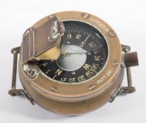 A Military pattern navigator/diver's wrist compass Pattern 261, No 696B/55:,