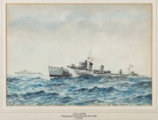 * Eric Erskine Campbell Tufnell [1888-1978]- HMS Keppel, Shakespeare Class Destroyer, 1919 - 1945,