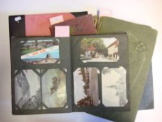 A collection of Edwardian and later postcards:various subjects including humour, topographical,