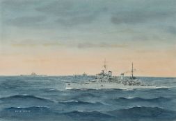 * Eric Erskine Campbell Tufnell [1888-1978]- HMS Kenya, with HMS Implacable and HMS Theseus,