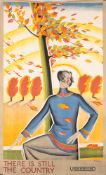 Dora Batty (1900-1966) London Underground Poster 'There is Still The Country',