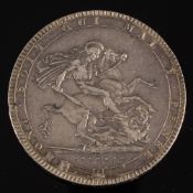 An 1819 LIX George III crown.