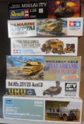 Tamiya, Trumpeter and others, a collection of 1/35th construction kits,