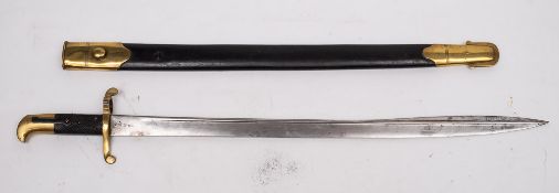 An 1855 pattern Sappers and Miners Lancaster sword bayonet by Beckmann:,