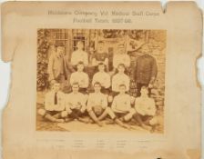 Of Early Football interest. A team photograph of 'Dental Hospital of London.