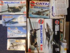 Matchbox, Academy and Airfix a collection of 1/72nd plastic aircraft construction kits,