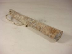 An Admiralty pattern sounding lead in salvaged condition,