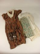 A collection of 19th century and later lace and linen: including bonnets, edging and whitewear etc.