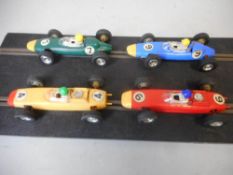 Scalextric, C.72 B.R.M F1 racing car in British racing green with yellow nose: C.72 B.R.M.
