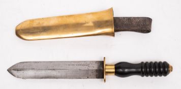 An early 20th century diver's knife by Siebe Gorman,