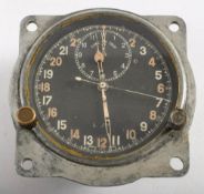 A WWII Spitfire cockpit clock Mk IIIB, by Smith & Son,