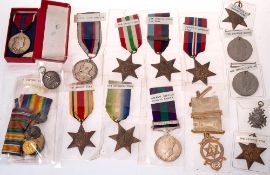 A WWI trio to '11592 Pte T Stock Devon R',