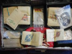 Kensitas a quantity of part sets of cigarette silks: including Flags, Garden Flowers and others.