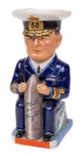 A Wilkinson pottery World War I Admiral Beatty Toby jug: modelled after the original by Francis