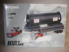 Corgi, Set 31014 Heavy Haulage: includes Sunter Brothers Guy Invincible Long Platform Trailer,