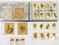 An album of silk cigarette cards: including Muratti Flags and Regimental Badges,