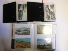 A collection of Edwardian and later postcards relating to Exeter and Devon contained in four small