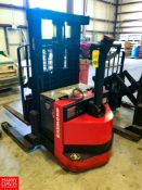 Raymond 2,750 LB Capacity Walk Behind Electric Forklift Model RRS 30, SN: RRS-16-02742, 100” Max