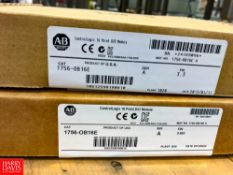 (2) Allen Bradley 1756-OB16E ControlLogix Output Modules Spare Part For Cloud Pouch Machine