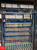 Allen Bradley Logix 5555 PLC With I/O Cards, 19 Sevo Drives, Moeller Switches, Relays And Cabinet