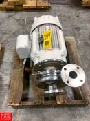 WCB 50 Hp. Pump, With Baldor 3025 RPM Motor And S/S Head