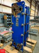 APV Painted Frame Plate Heat Exchanger Model R5-MGS-16, S/N 20013003000674