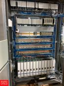 Allen Bradley Logix 5555 PLC With I/O Cards, 19 Sevo Drives, Moeller Switches, Relays And Cabinet