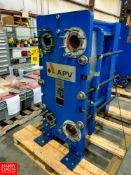 APV Painted Frame Plate Heat Exchanger Model SR6GH-M-10, S/N G2008000739