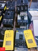 Square D 30, 20, And 3 Amp. Breakers