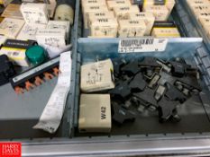 Contents Of 11 Drawers Allen Bradley Switches, Square D Transformers, Allen Bradley And Sola Power