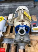 15 Hp. S/S Head Pump, With Sterling 1760 RPM Motor, And Clamp Type Head