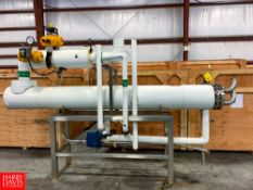 2011 Thermaline 11’ S/S Shell In Tube Heat Exchanger, S/N 11878-01, 145 Sq./Ft. Tube Area.