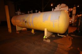 RVA Horizontal Receiver, S/N 96378, MAWP 250 PSI @ 300 F, -20 F @ 250 PSI, Aprox. 19' L x 59