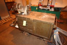 Portable Threading Table, with Rigid 300 Threader Mounted on Table Top, Overall Dims.: Aprox. 75